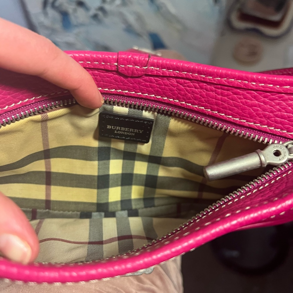 Burberry handbag clutch, 90s Y2K vintage. Perfect condition, 100% authentic - Picture 3 of 7